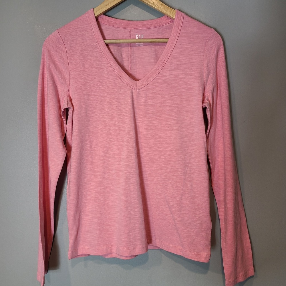 GAP Womens Soft Slub Pink T-Shirt Size Small Forever Soft NWT Comfy Active Tee